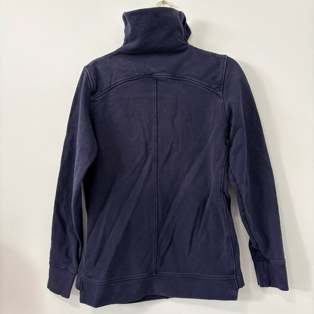 Lululemon Press Pause Pullover Midnight Navy Sz 8 - Picture 6 of 8